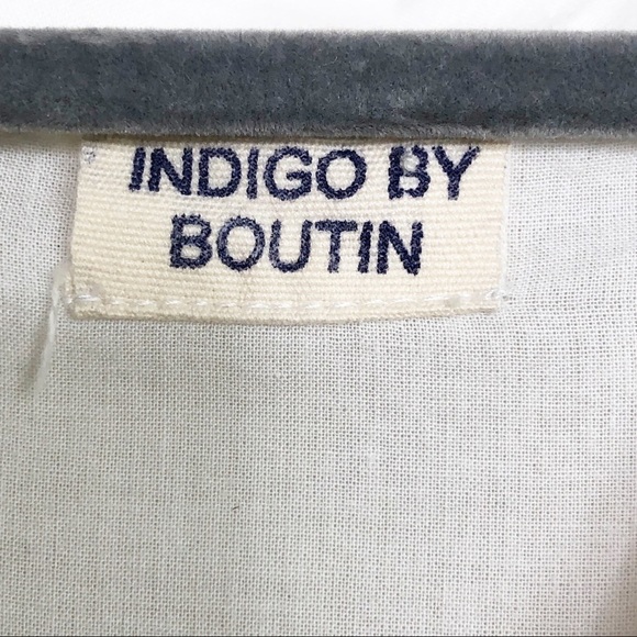 Indigo by Boutin cotton floral oversize button-down shirt - Picture 5 of 10